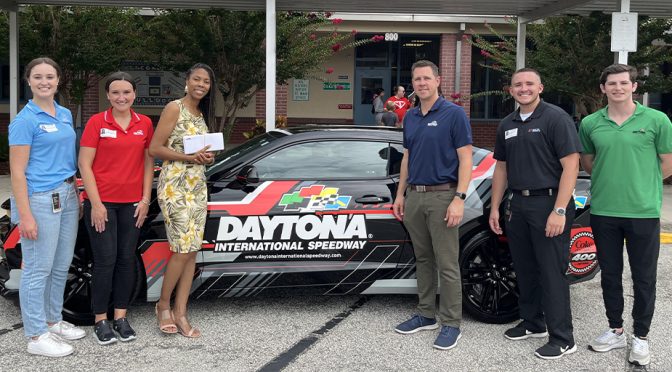 Featured Image for Daytona International Speedways Back To School Program Continues Friday with Visit to Palm Terrace Elementary With Special Gifts for the Students and Faculty