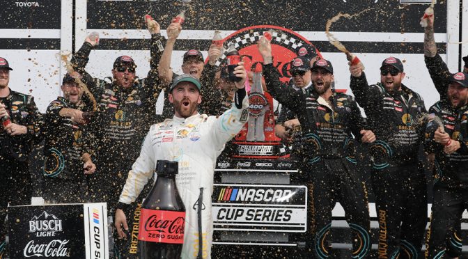 Featured Image for Austin Dillon Grabs NASCAR Cup Playoff Spot With Dramatic Coke Zero Sugar 400 Victory at Daytona International Speedway; Blaney Also Advances