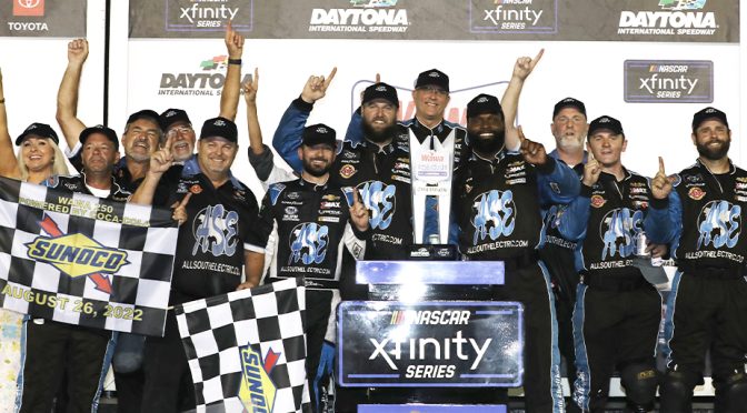 Featured Image for Jeremy Clements Scores Upset Win in Wild Wawa 250 Powered By Coca-Cola at Daytona International Speedway