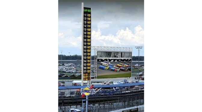 Featured image for Want Clear, Colorful & Informative? New LED Scoring Trilons to Enhance Fan Experience at Daytona International Speedway During This Weekends Coke Zero Sugar 400 & Wawa 250