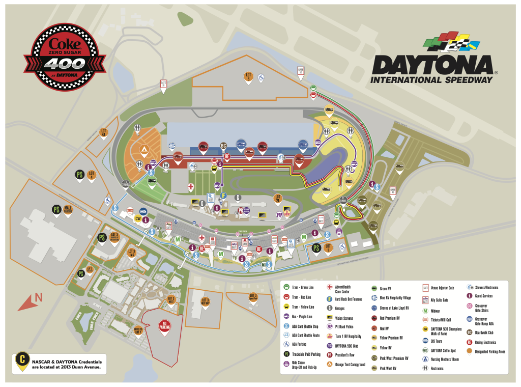 MAPS | DAYTONA INTERNATIONAL SPEEDWAY